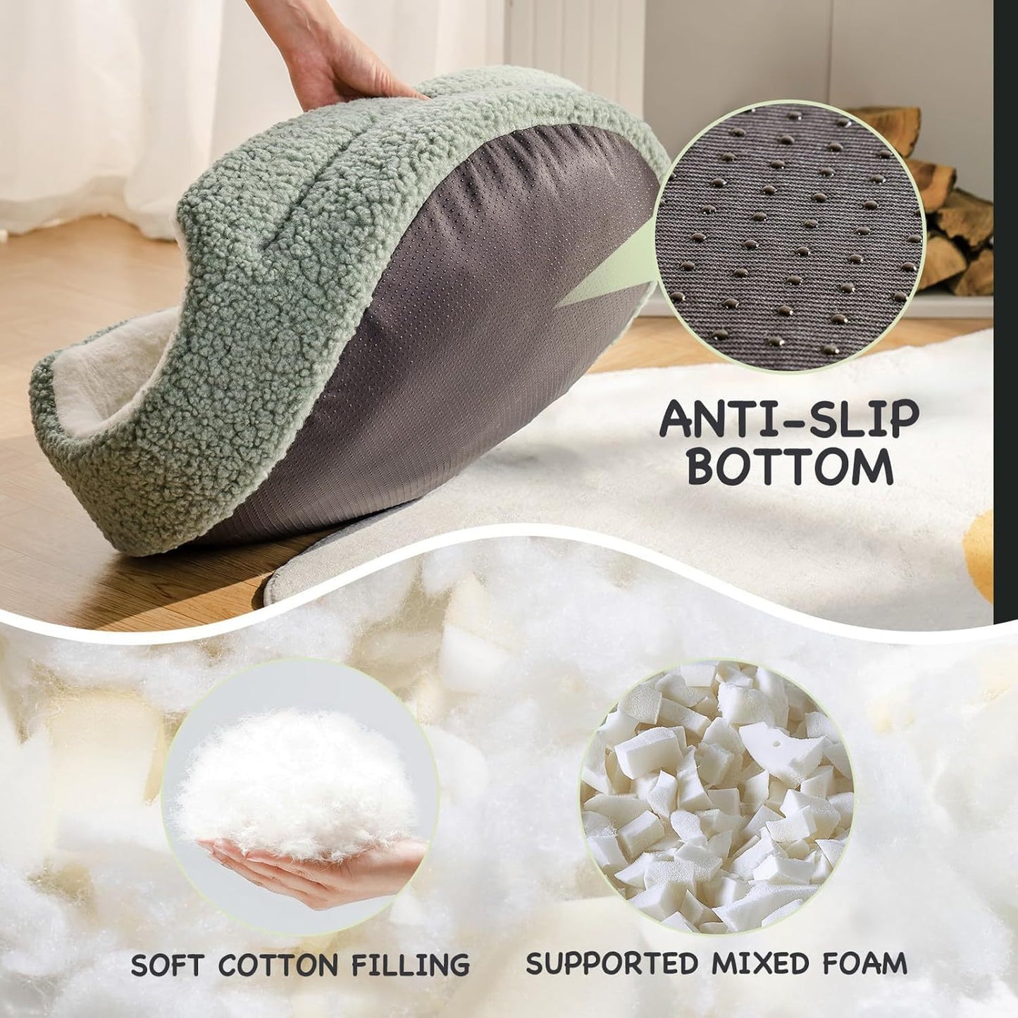 Cozy Round Pet Bed – Plush Orthopedic Comfort for Cats & Small Dogs - EzPets Shop