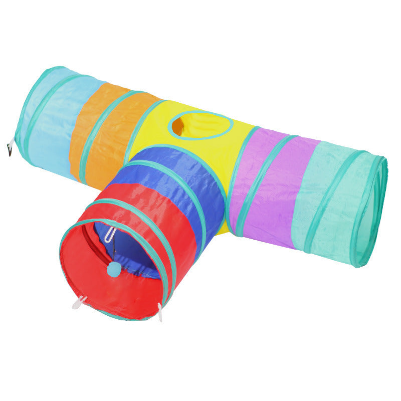 Foldable Cat Tunnel Toy – Fun & Cozy Hideaway! - EzPets Shop