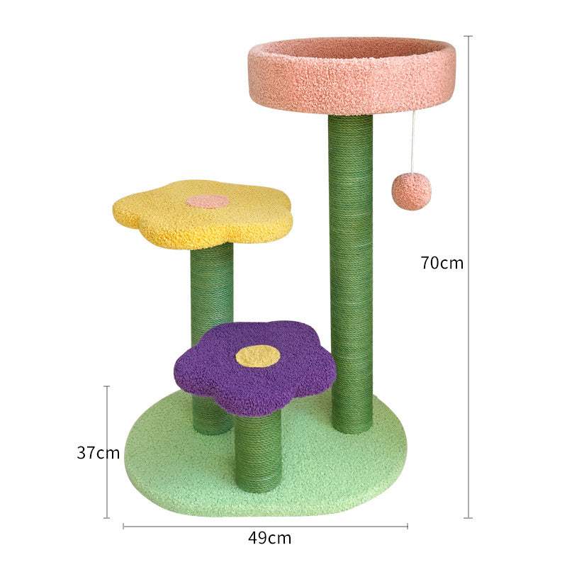 All-in-One Cat Tower – Climb, Scratch, Play - EzPets Shop
