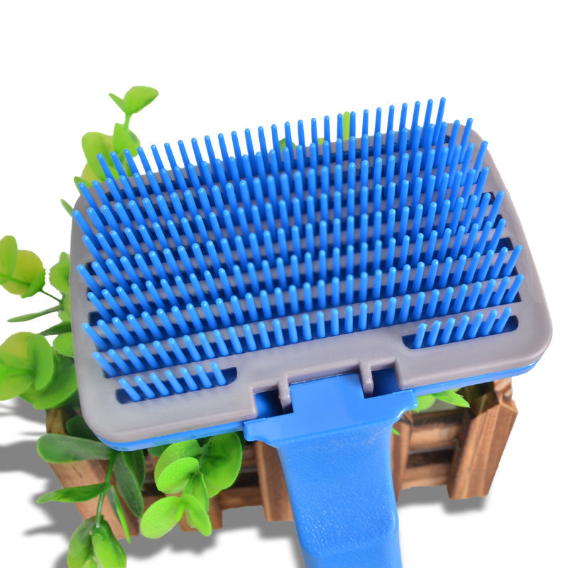 Pet Grooming Comb – Trim, Clean, Self-Cleaning Fun - EzPets Shop