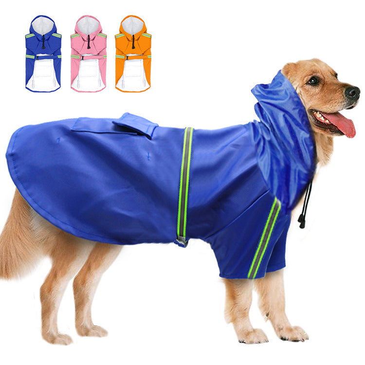 Chubasquero reflectante impermeable para perros: protección ligera para el verano