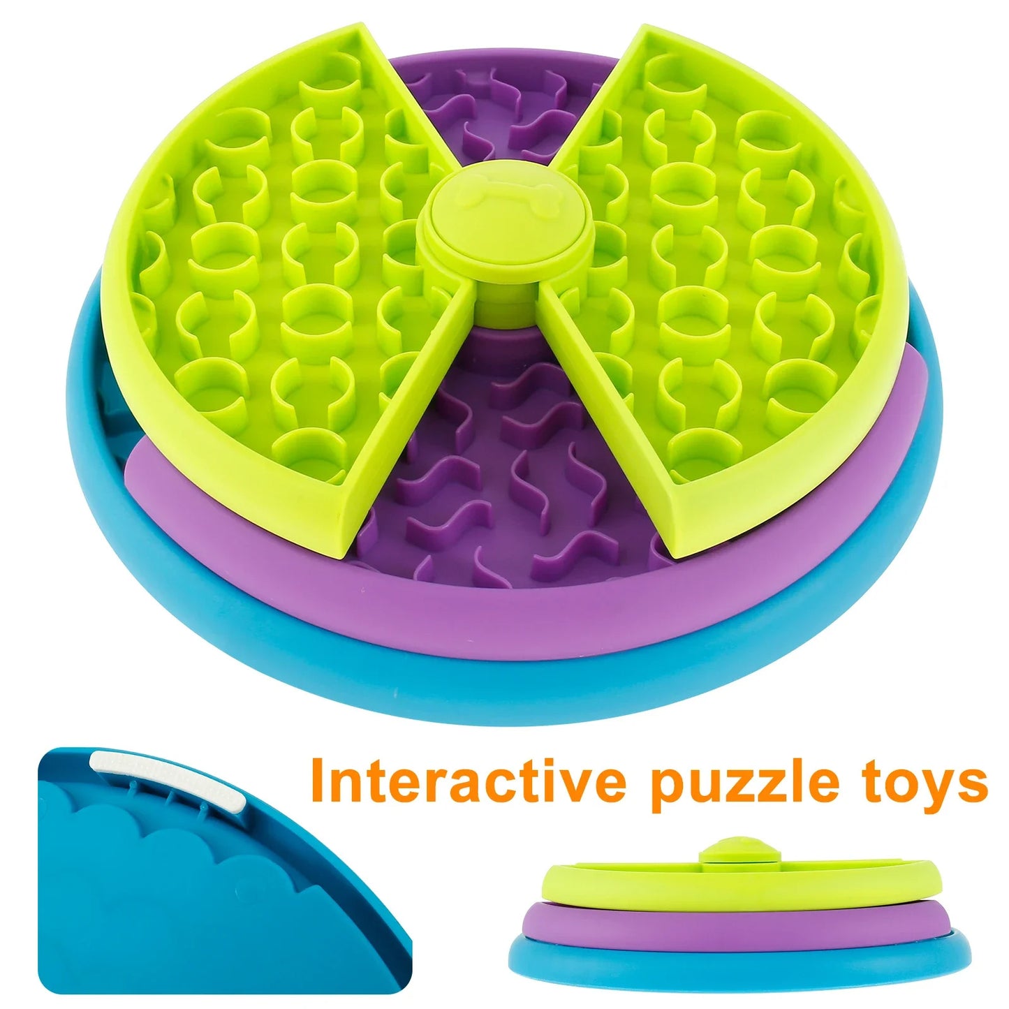 Anti-Choke Puzzle Bowl for Cats & Dogs - EzPets Shop