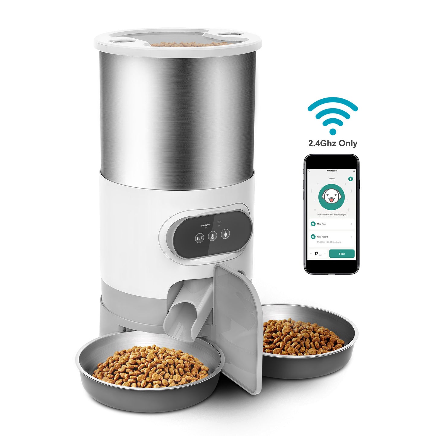 4.5L Smart Feeder – Schedule & Record Meals - EzPets Shop