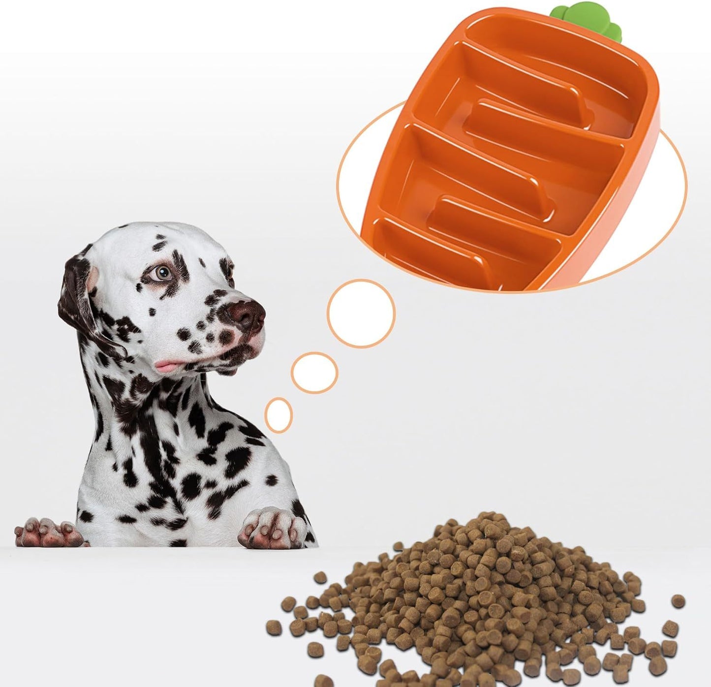 Cute Carrot Dog Bowl for Slow Feeding - EzPets Shop