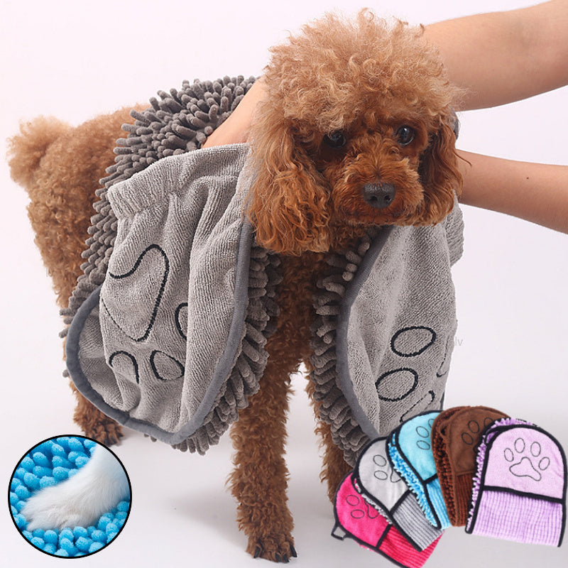 Quick-Dry Pet Towel – Bathrobe for Dogs & Cats - EzPets Shop