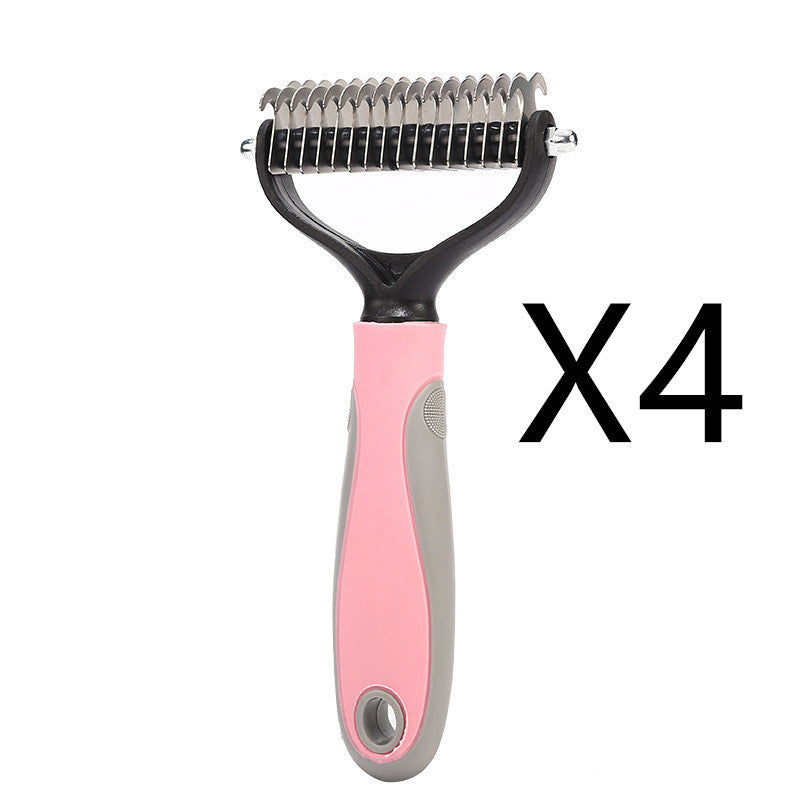Dual-Sided Grooming Brush – Tackle Shedding with Ease - EzPets Shop