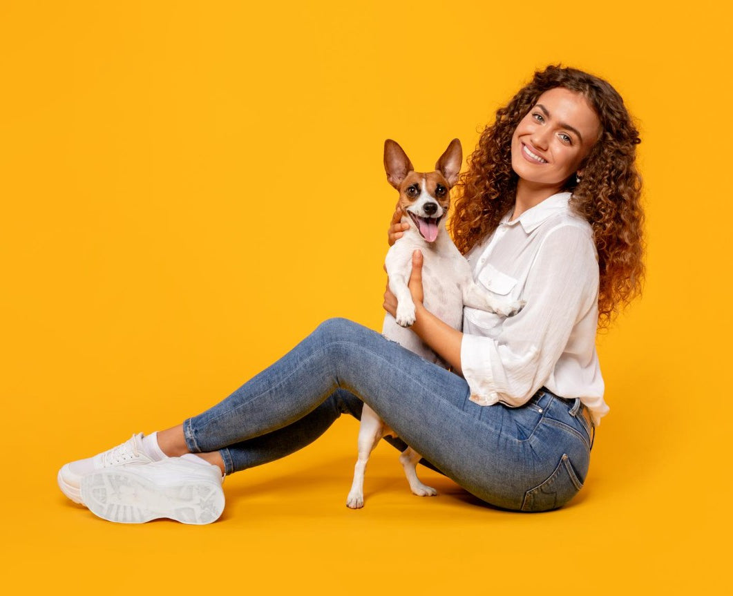 Pet with owner