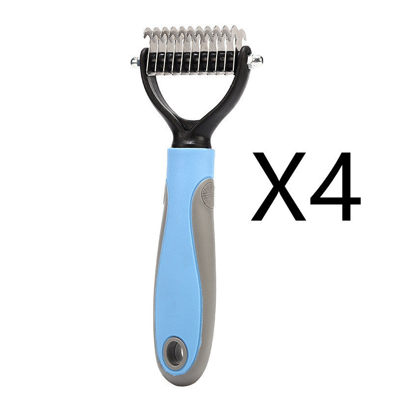 Dual-Sided Grooming Brush – Tackle Shedding with Ease - EzPets Shop