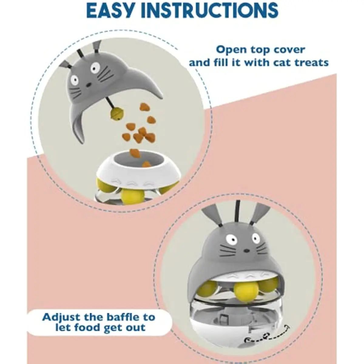 Cat Tower Feeder – With Bell & Dispenser - EzPets Shop