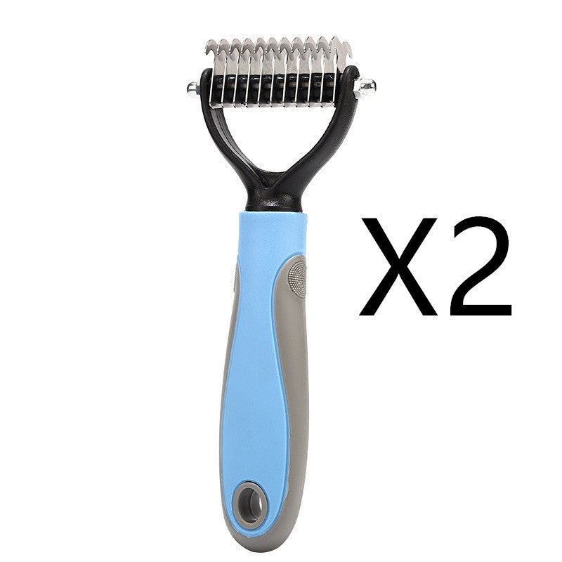 Dual-Sided Grooming Brush – Tackle Shedding with Ease - EzPets Shop