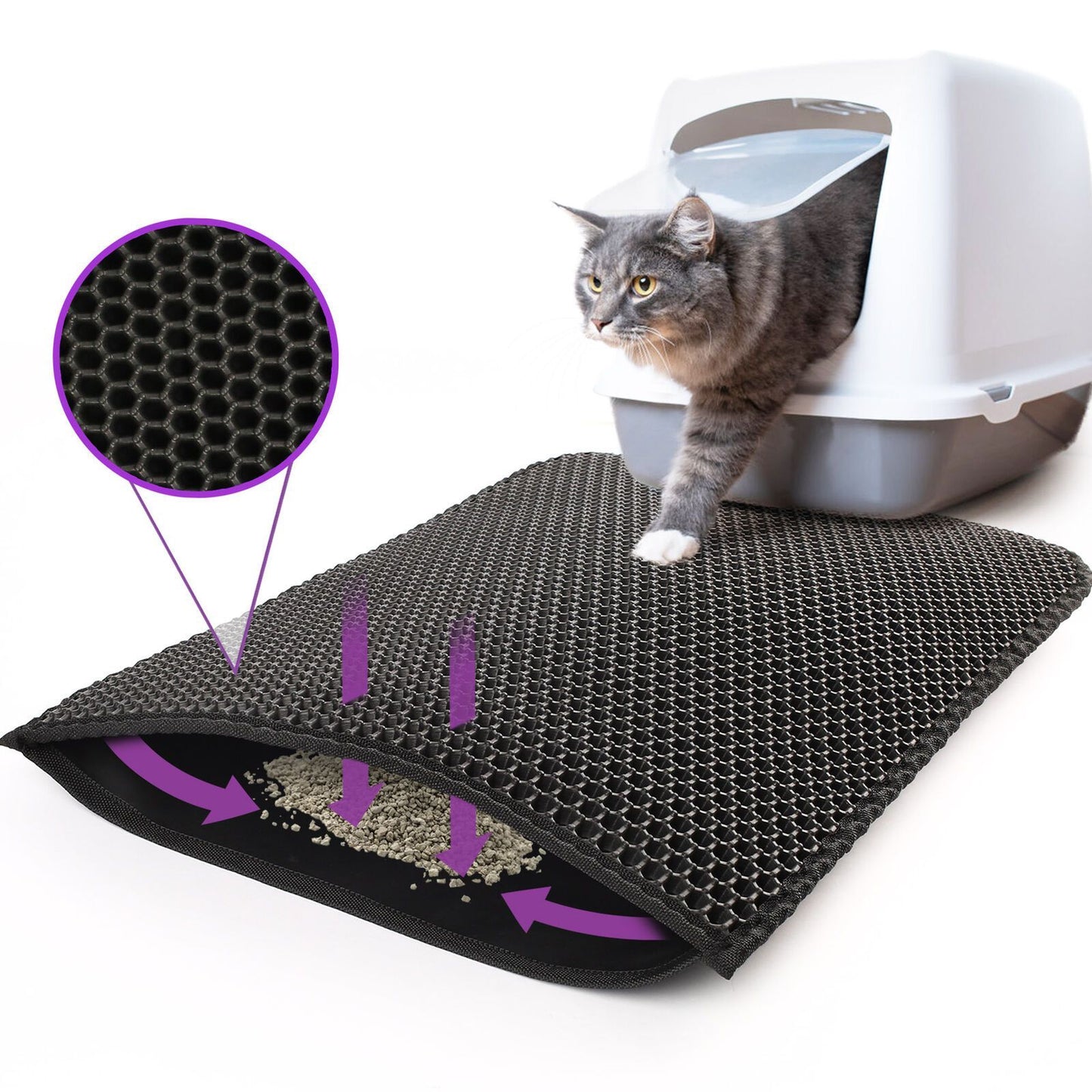 Honeycomb Cat Mat Traps Every Bit - EzPets Shop