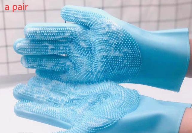 Silicone Grooming Glove – Brush & Massage Pets Easily - EzPets Shop