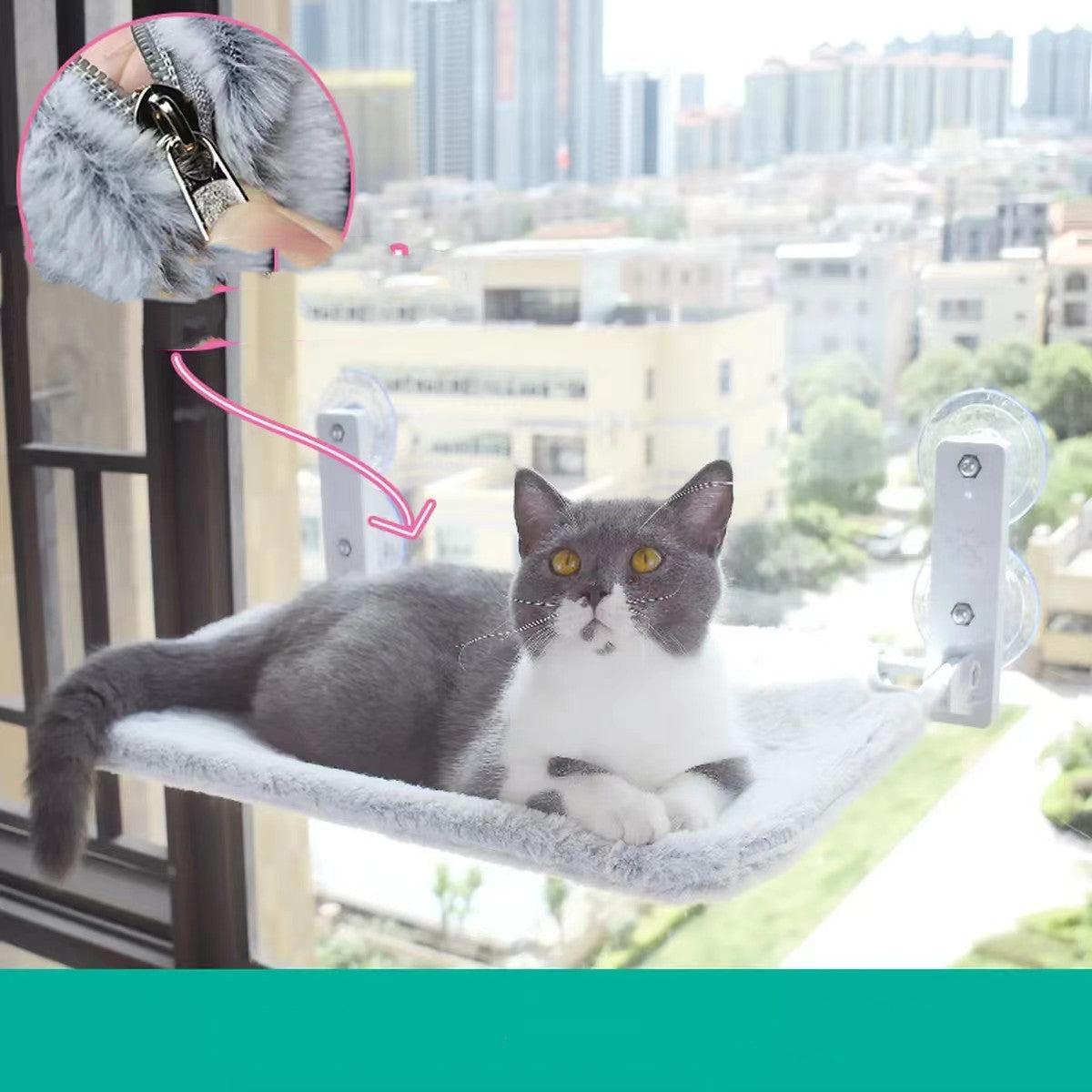 Cat Window Hammock – Strong Suction, Cozy View - EzPets Shop