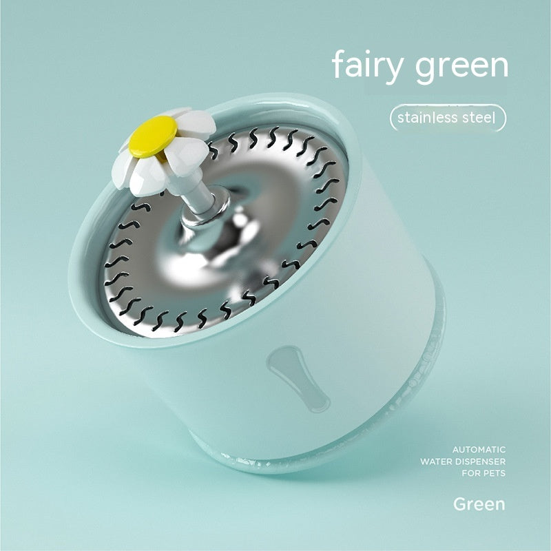 Cute Flower Pet Water Fountain - EzPets Shop