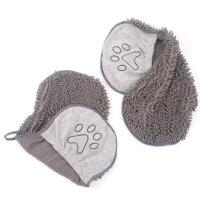Chenille Pet Towel – Fluffy & Absorbent - EzPets Shop