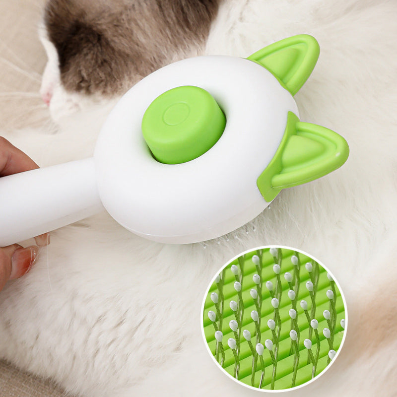 Self-Cleaning Pet Brush – Groom & De-Shed Easily - EzPets Shop