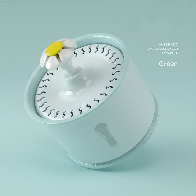 Cute Flower Pet Water Fountain - EzPets Shop