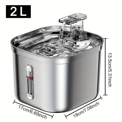 Stainless Steel Water Fountain for Pets - EzPets Shop