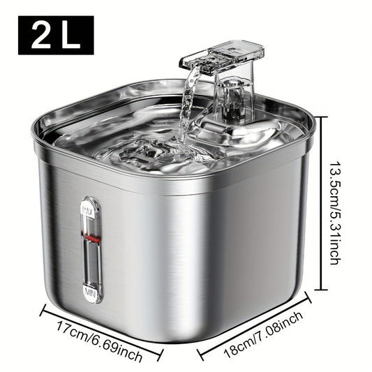 Stainless Steel Water Fountain for Pets - EzPets Shop