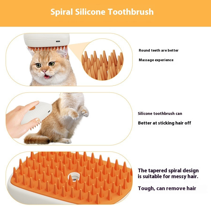 Steam Grooming Brush – Detangle, Relax, Recharge - EzPets Shop