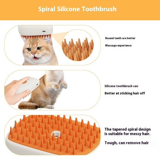 Steam Grooming Brush – Detangle, Relax, Recharge - EzPets Shop