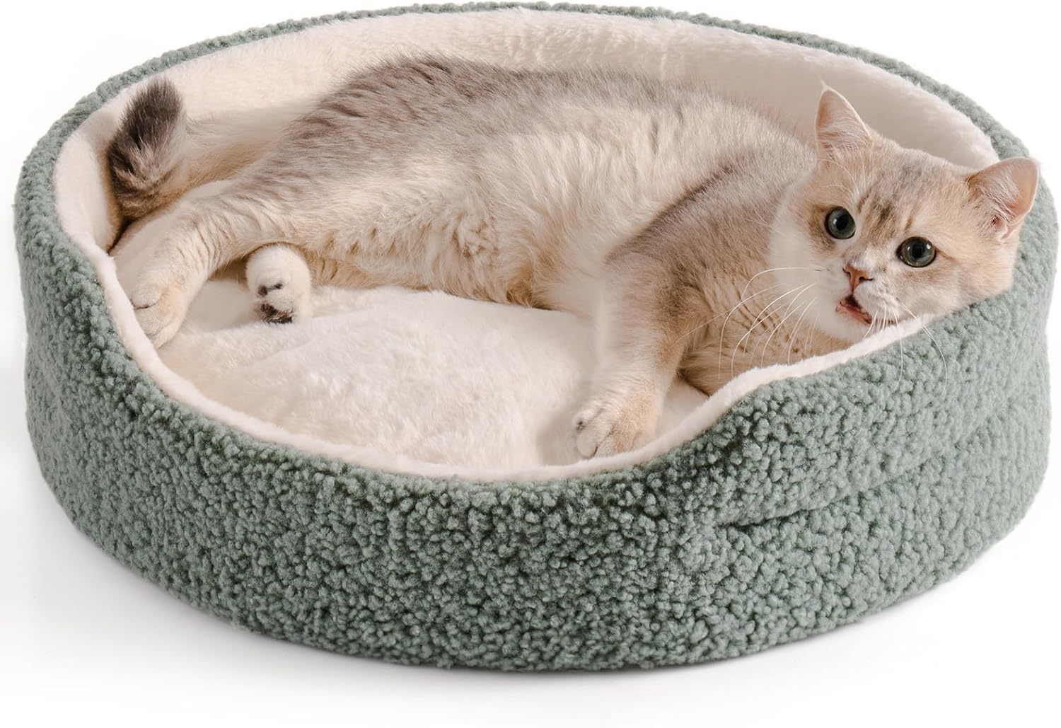 Cozy Round Pet Bed – Plush Orthopedic Comfort for Cats & Small Dogs - EzPets Shop