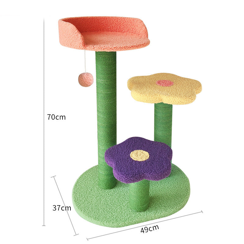 All-in-One Cat Tower – Climb, Scratch, Play - EzPets Shop
