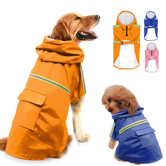 Reflective Dog Rain Jacket – Walk in Any Rain - EzPets Shop