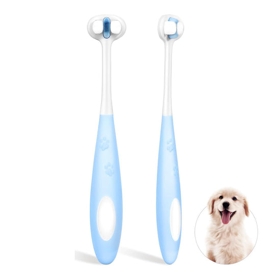 3-Sided Dog Toothbrush – Gentle Nano Bristles - EzPets Shop