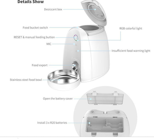 Smart WiFi Feeder – Feed Pets from Your Phone - EzPets Shop