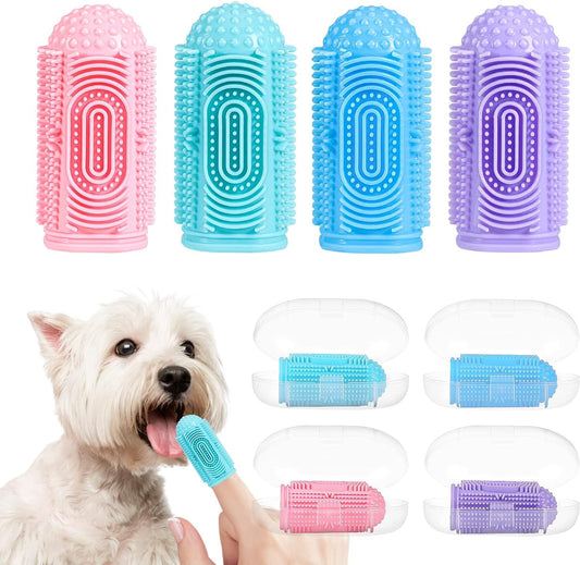 Complete Pet Toothbrush Kit – Finger + Stick Brush - EzPets Shop