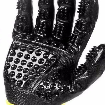 Soft Rubber Grooming Glove – Perfect for Cats & Dogs - EzPets Shop