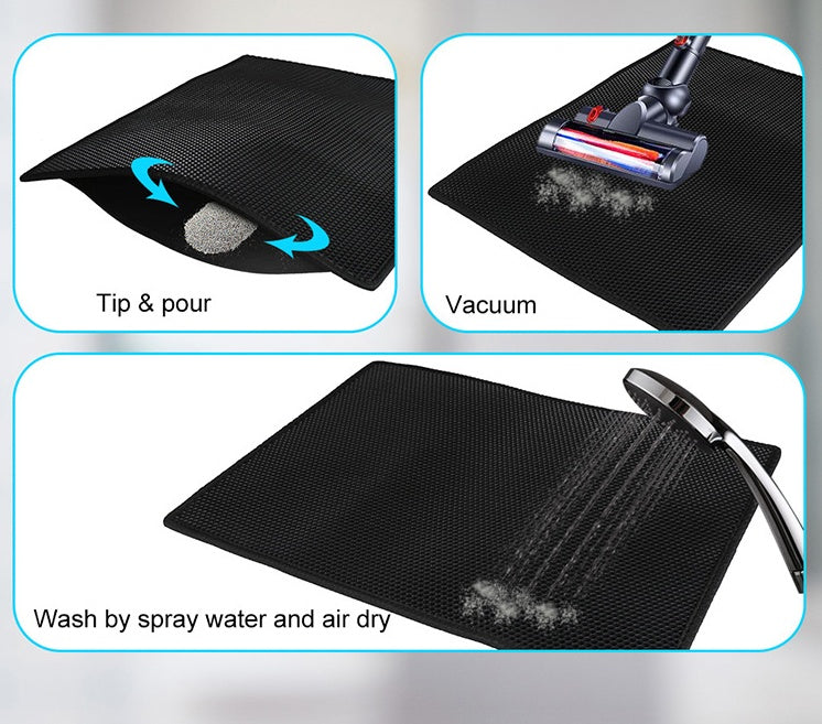 Honeycomb Waterproof Cat Litter Pad – Traps Messes Easily - EzPets Shop