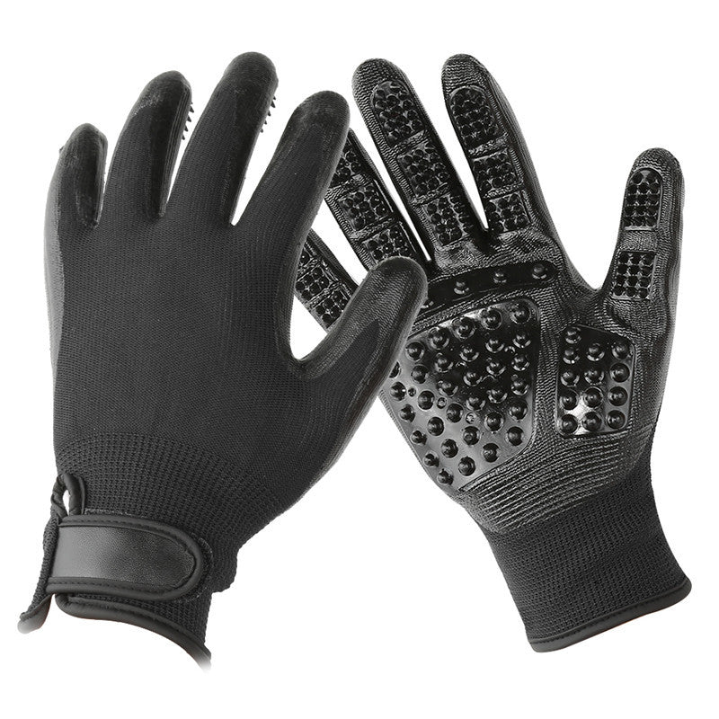 Soft Rubber Grooming Glove – Perfect for Cats & Dogs - EzPets Shop