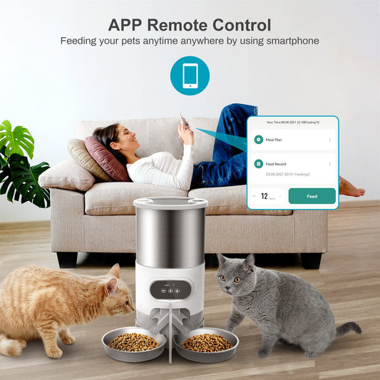 4.5L Smart Feeder – Schedule & Record Meals - EzPets Shop