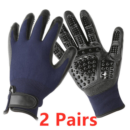 Soft Rubber Grooming Glove – Perfect for Cats & Dogs - EzPets Shop
