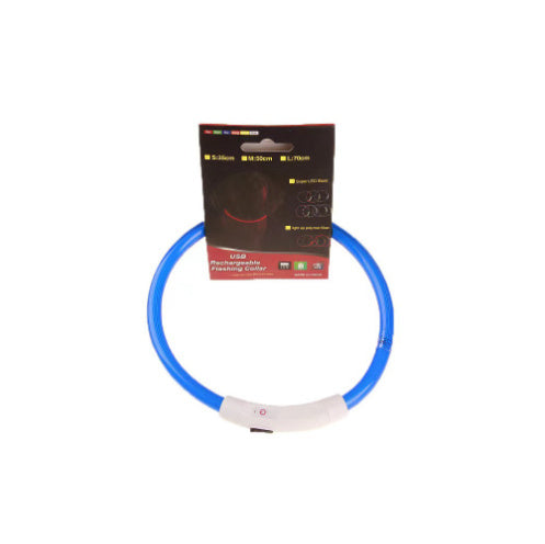 USB Rechargeable Pet Collar – Flashing Night Light - EzPets Shop