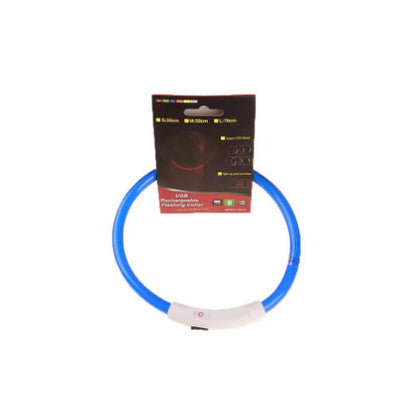 USB Rechargeable Pet Collar – Flashing Night Light - EzPets Shop