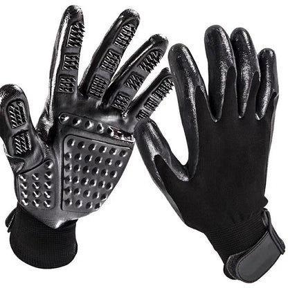 Soft Rubber Grooming Glove – Perfect for Cats & Dogs - EzPets Shop