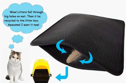 Double-Layer Mat Keeps Floors Litter-Free - EzPets Shop