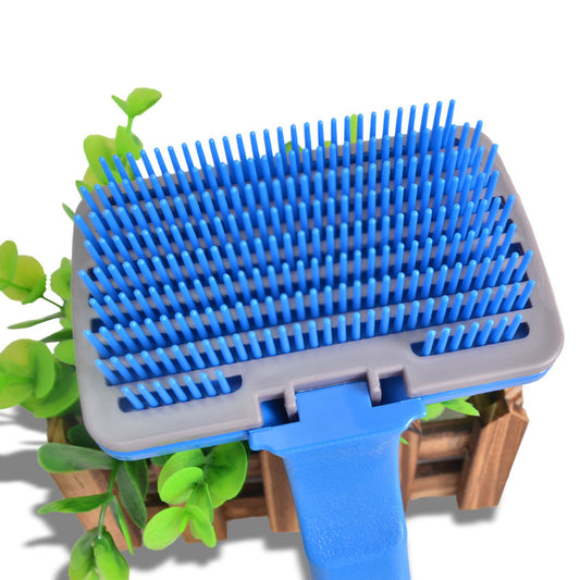 Pet Grooming Comb – Trim, Clean, Self-Cleaning Fun - EzPets Shop