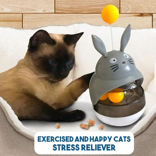 Cat Tower Feeder – With Bell & Dispenser - EzPets Shop