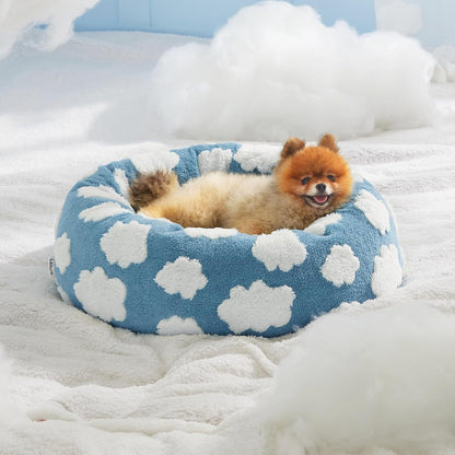 Cozy Donut Cat Bed with Anti-Slip Bottom & Plush Lining - EzPets Shop
