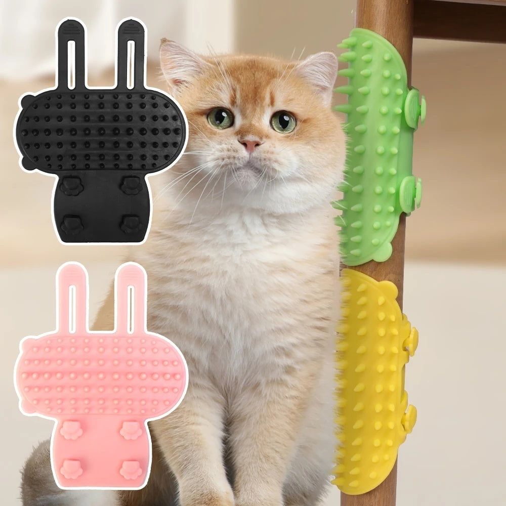 Self-Grooming Wall Brush – Cats Love the Rub! - EzPets Shop