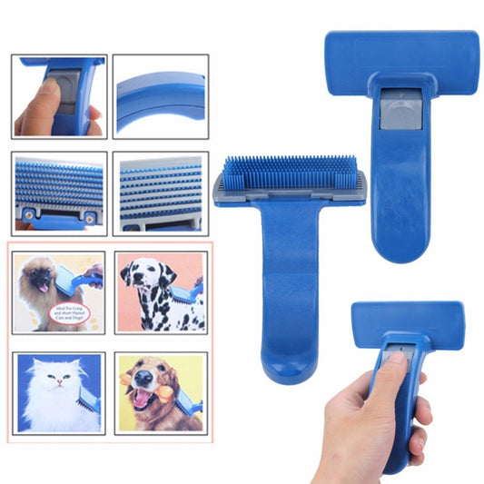 Pet Grooming Comb – Trim, Clean, Self-Cleaning Fun - EzPets Shop