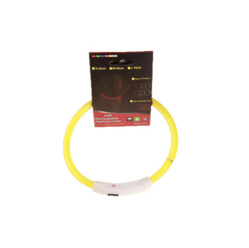 USB Rechargeable Pet Collar – Flashing Night Light - EzPets Shop