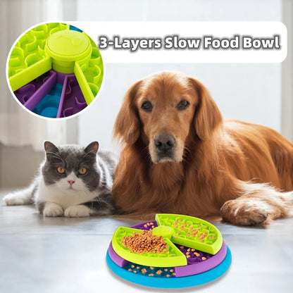 Anti-Choke Puzzle Bowl for Cats & Dogs - EzPets Shop