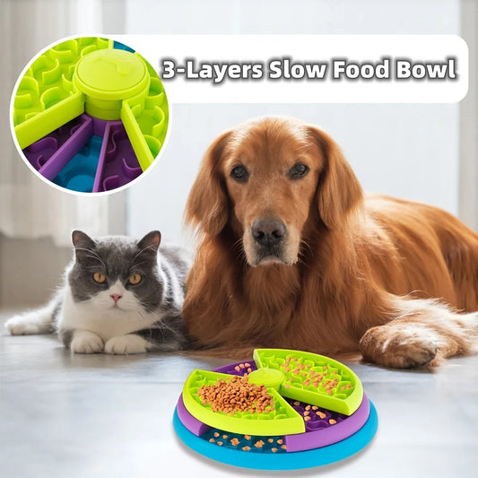 Anti-Choke Puzzle Bowl for Cats & Dogs - EzPets Shop