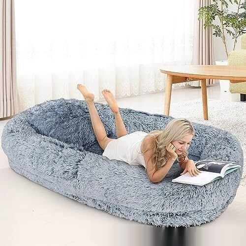 Cozy Queen Bed Sofa – Snuggle with Your Pup - EzPets Shop