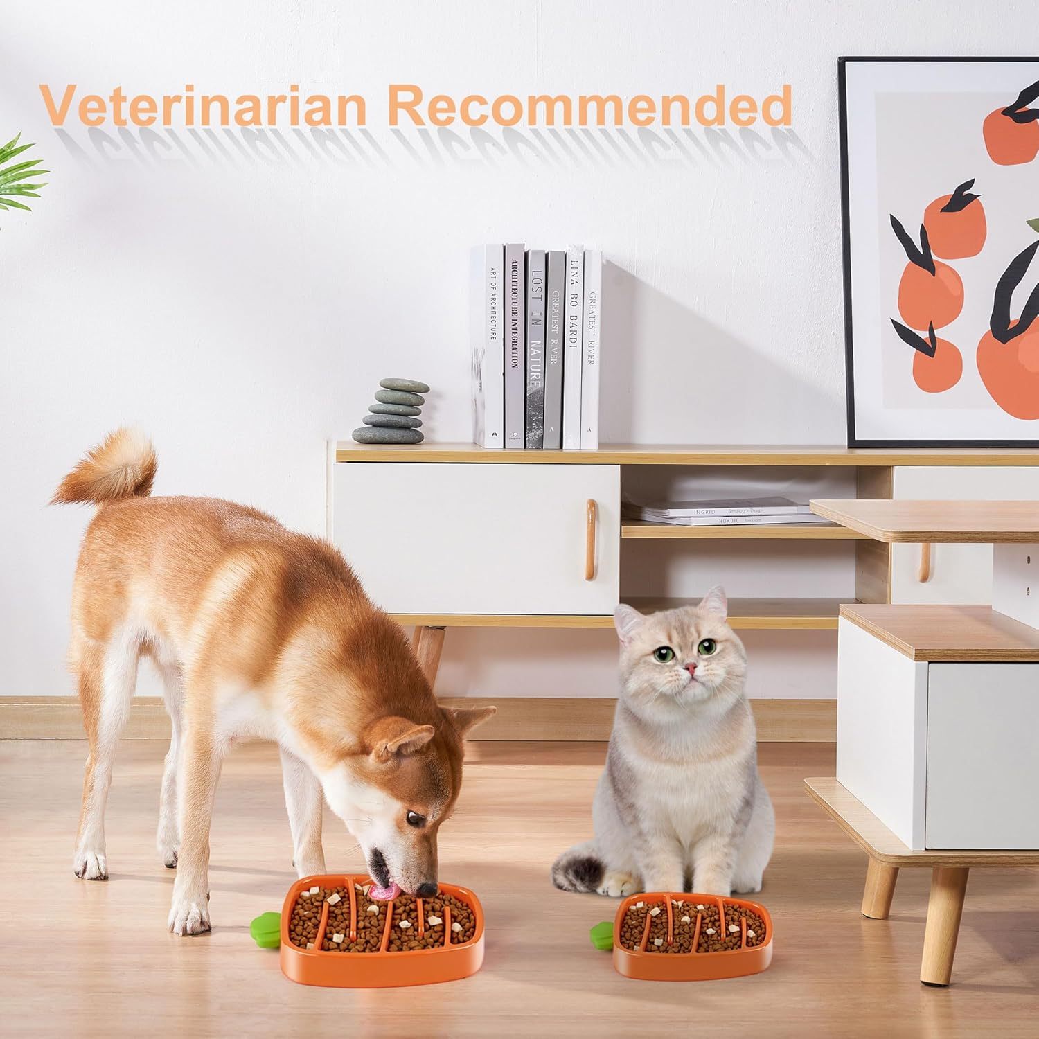 Cute Carrot Dog Bowl for Slow Feeding - EzPets Shop
